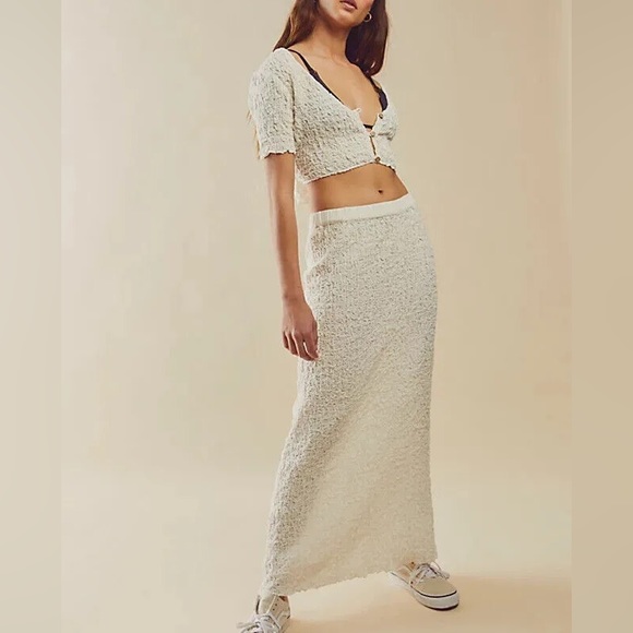 Free People Cream Skirt Set - Picture 1 of 3
